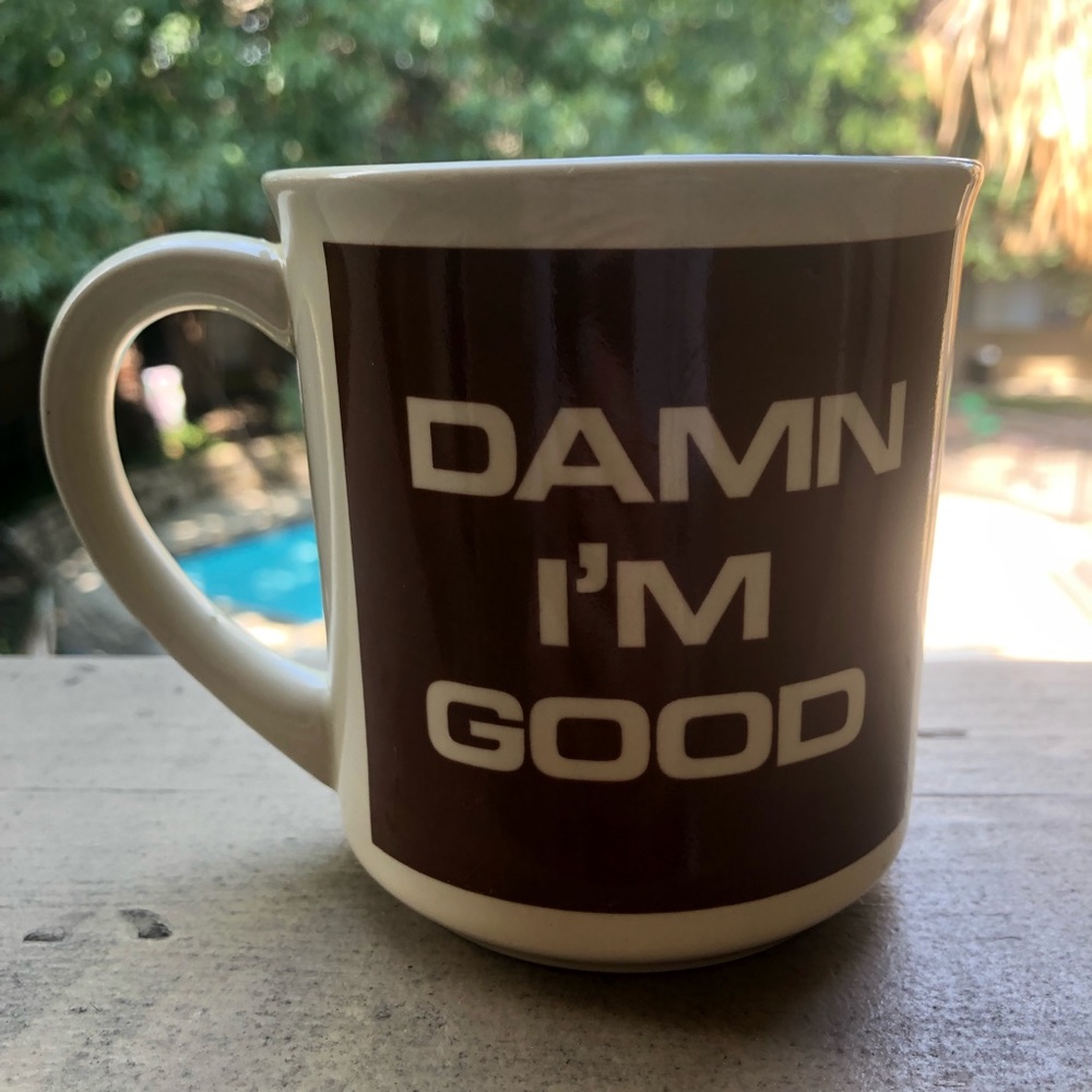 Double sided vintage 80’s coffee mug